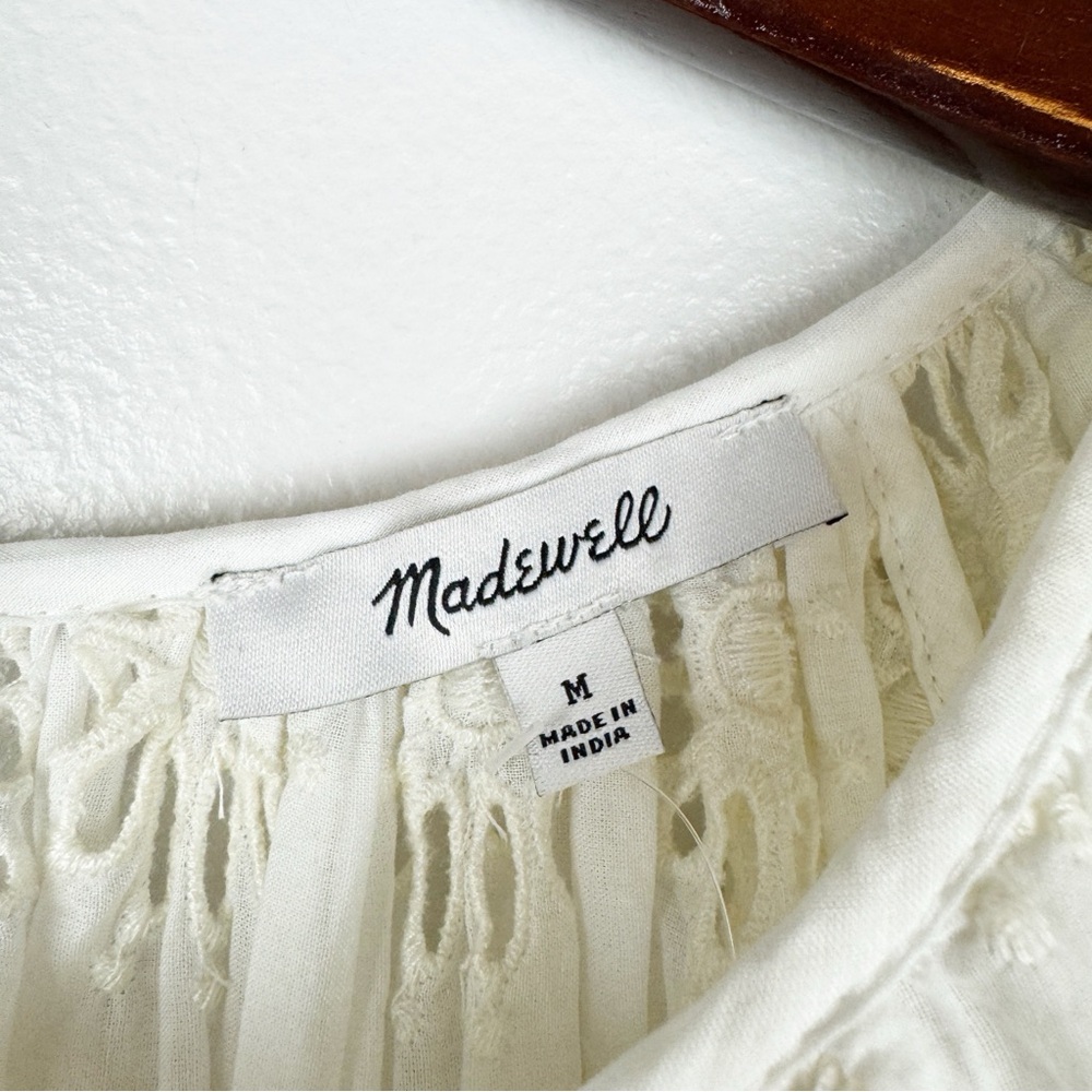 Madewell Cream Eyelet Blouse - Picture 7 of 9